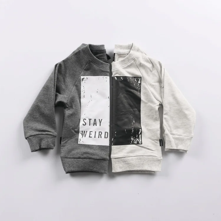 2016 пуловер для маленьких мальчиков топы футболка с длинными рукавами свитер