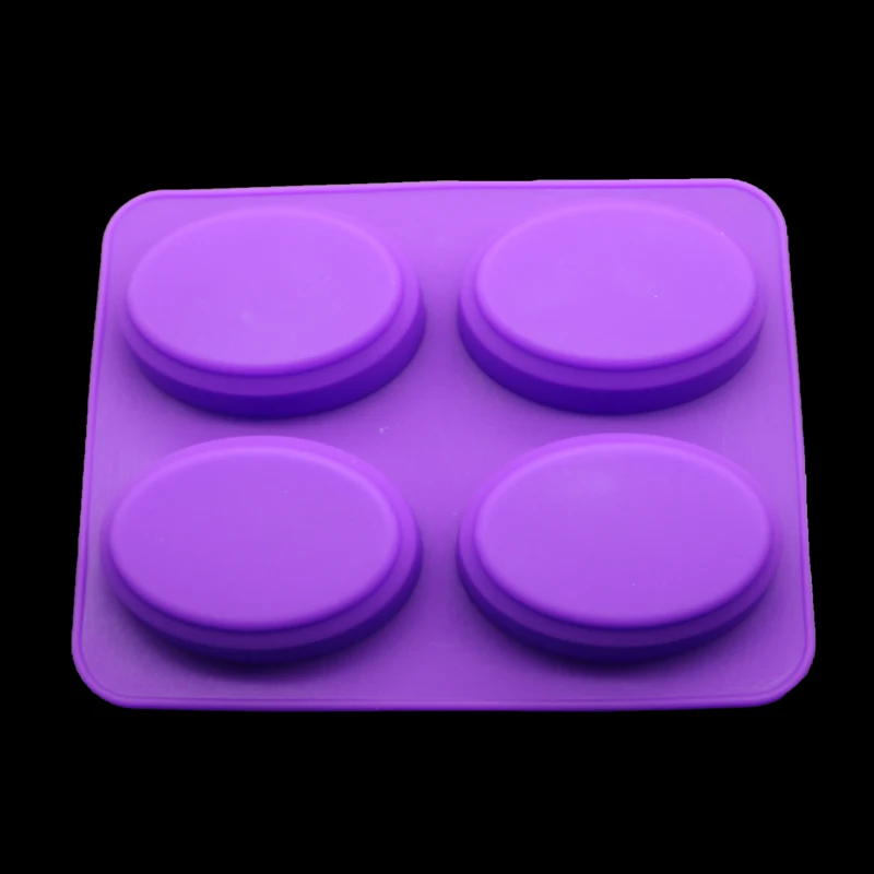 4 овальной полости мыло с изображением дерева силиконовая форма гипс Свеча