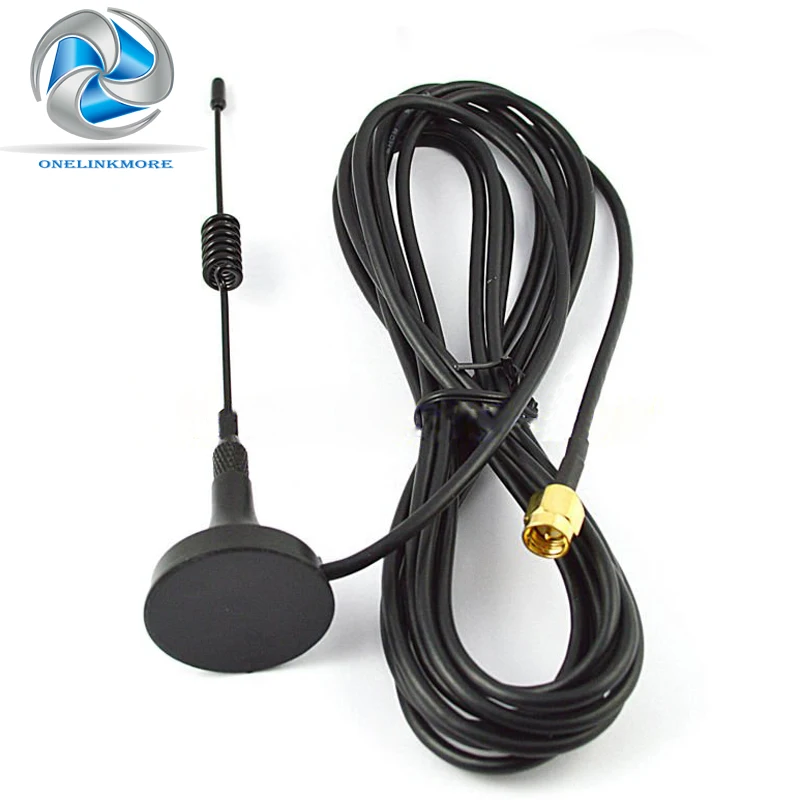 5dbi 433 МГц телевизионные антенны antena GSM SMA разъем с магнитной база для Ham радио