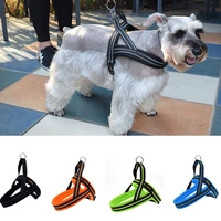 nylon no pull dog harness vest for small large dogs husky schnauzer reflective training walking vest harnesses petshop supplier