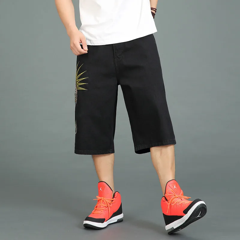 

Супер индивидуальные мужские уличные джинсовые шорты, новинка, летние модные мужские джинсовые шорты в Корейском стиле, Молодежные джинсы ...