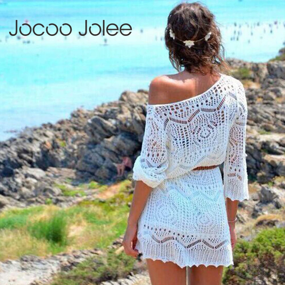 Сексуальное женское платье Jocoo Jolee с глубоким v-образным вырезом и длинными
