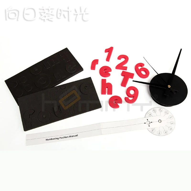 Modern 3D Big Size Silent Clock EVA Foam Sticker Wall | Освещение