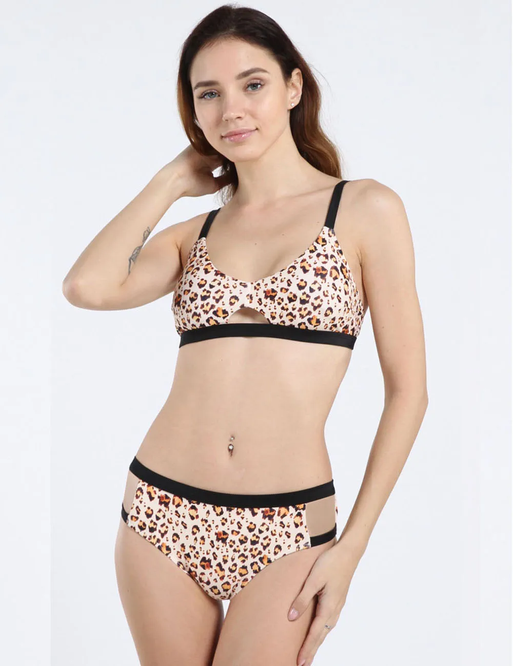 Bikini Set 2019 Sexy Women Fashion Leopard Print Push-Up Padded Bra Beach Swimsuit Bathing female Suit |