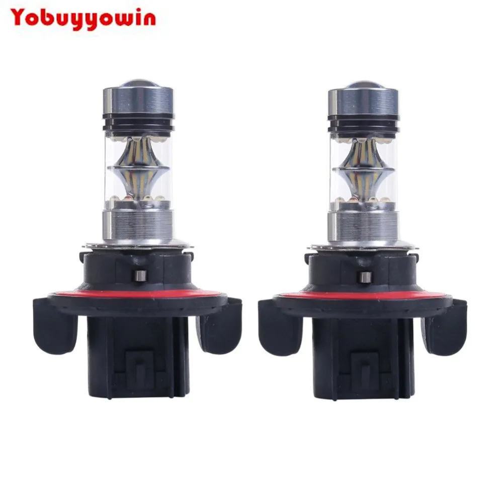 2 шт. H13 9008 6000K 100 Вт светодиодный 20 SMD Cree чип проектор Противотуманные фары DRL