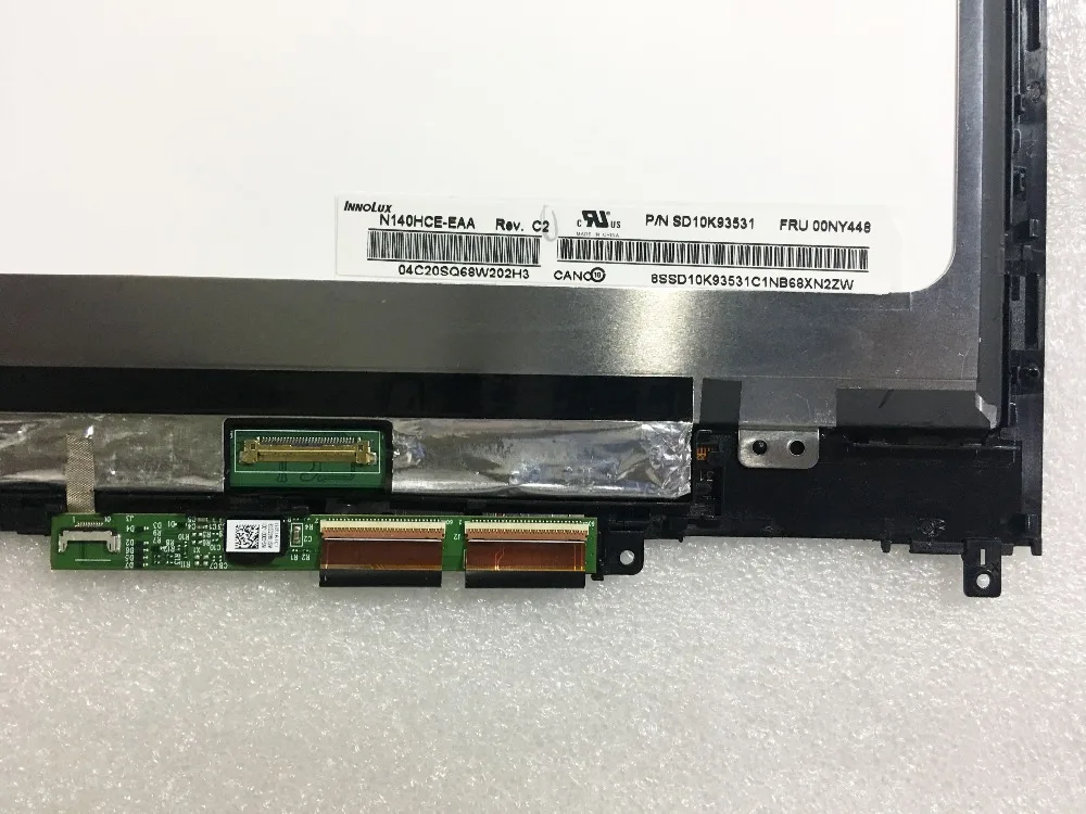 IPS LCD LED кодирующий преобразователь сенсорного экрана в сборе для Lenovo Yoga 510-14ikb 80VB 14