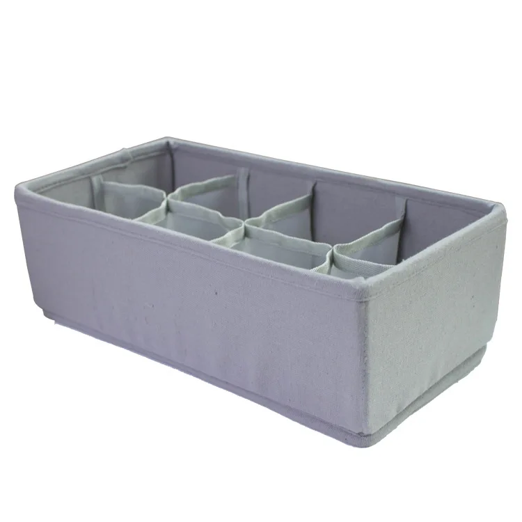 Foldable Underwear Storage Boxes Washable Closet Drawer Socks Organizer with Zipper