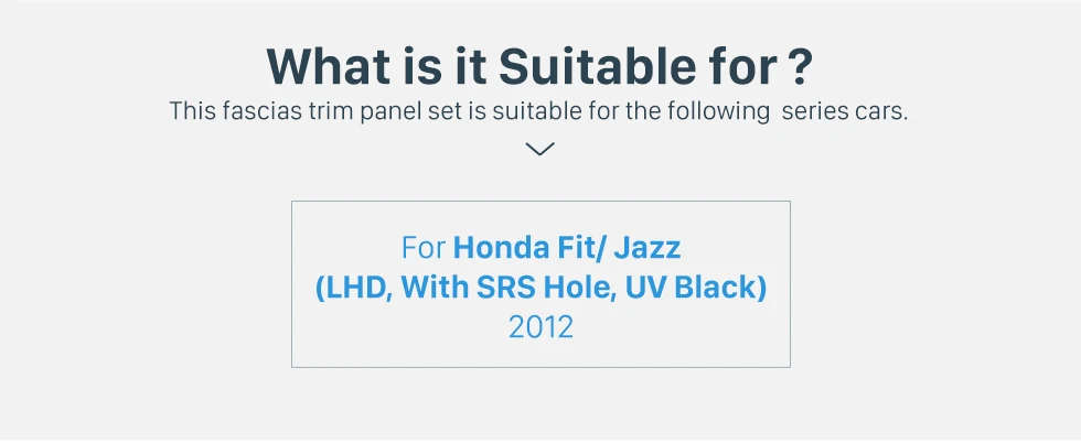 Seicane 2 Din автомобилей Радио Фризовая для 2013 Honda Fit Jazz(LHD) С SRS отверстие Панель Frame черточки стерео Установка