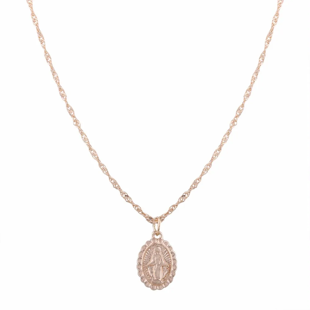 Moonso Religious collection of the classic cross virgin lady pendant necklace free combination J4552 | Украшения и аксессуары