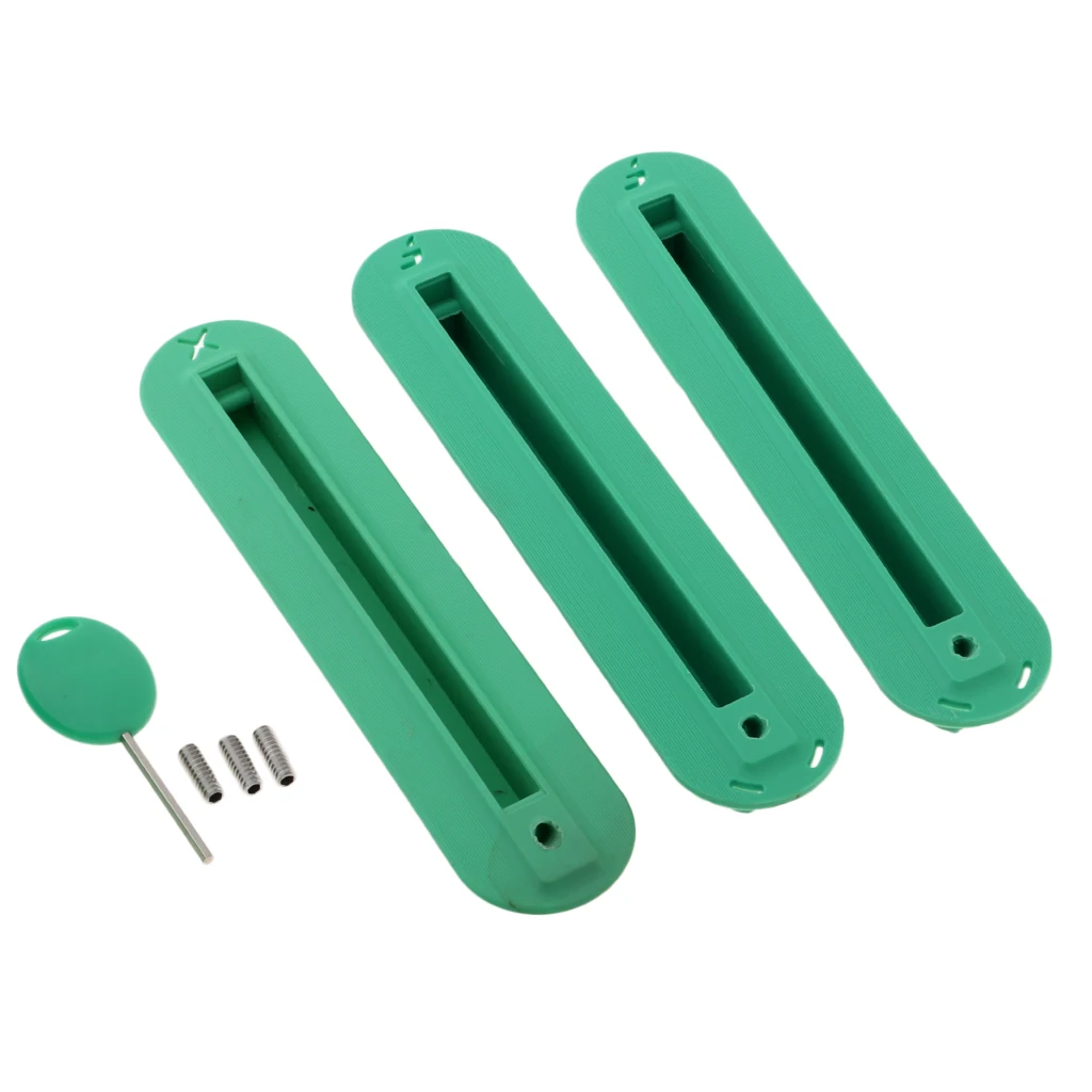 Green as described 3 шт./компл. будущее Tri плавники коробка серфинга доска для серфинга пластиковый штепсель с крепежными винтами набор ключей для серфинга SUP винт доски для серфинга плавники доски для серфинга - Цвет: Green as described