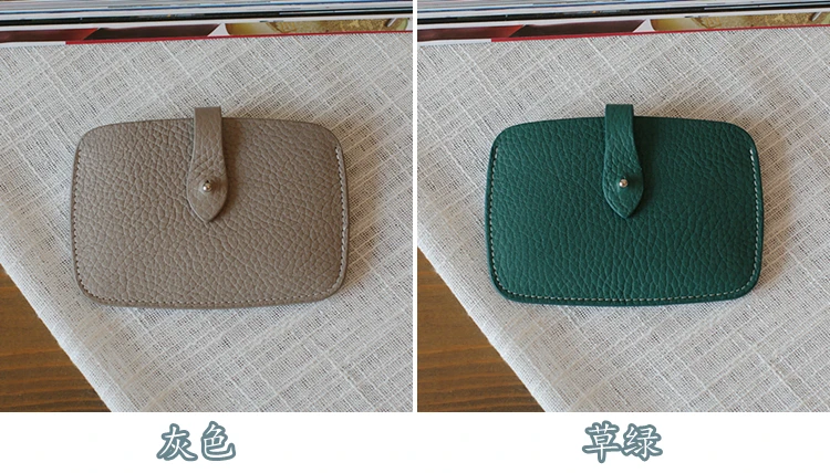 Натуральная кожа id card Holder стикер модный замок карта кошелек унисекс визитная карточка тонкий твердый кошелек для кредитных карт