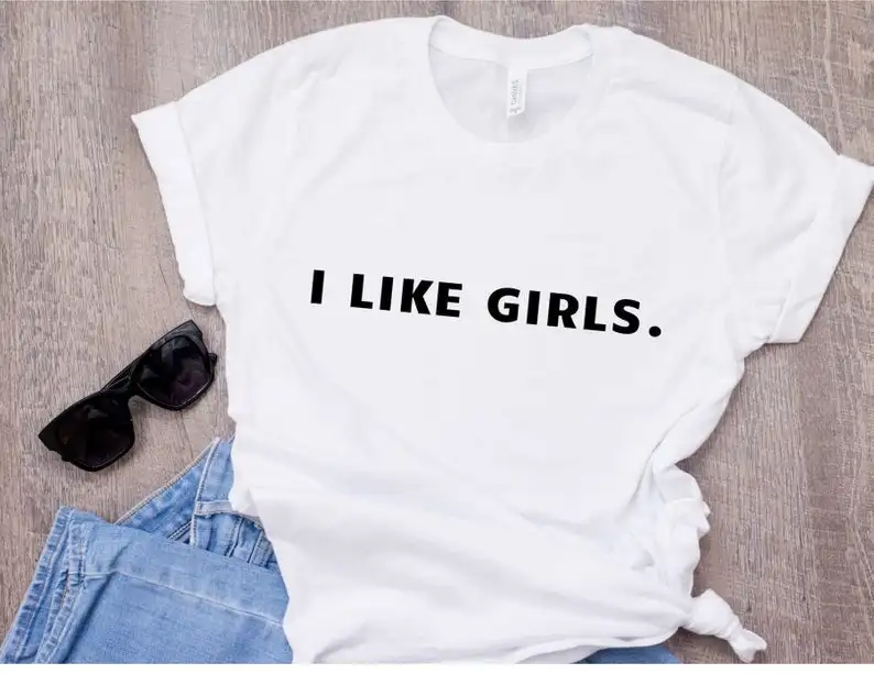 Новое поступление футболка Sugarbaby I like girls надпись Love height для гей прайда и лесбиянок