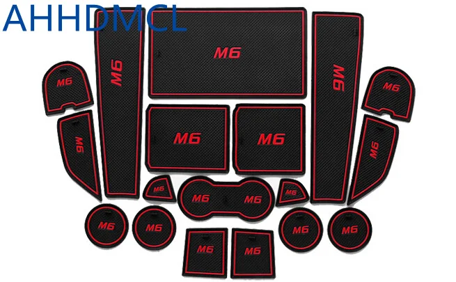 

Car Anti-Dirty Pad Door Groove Gate Slot Cup Armrest Storage Pad Anti-Slip Mat For BYD M6 2010 2011 2012 2013 2014 2015 2016