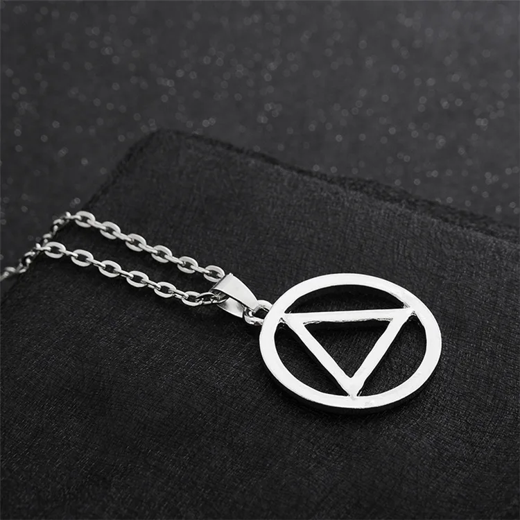 Милые круглые треугольные Подвески Eminem ожерелье|pendant necklace|eminem pendantnecklace necklace |