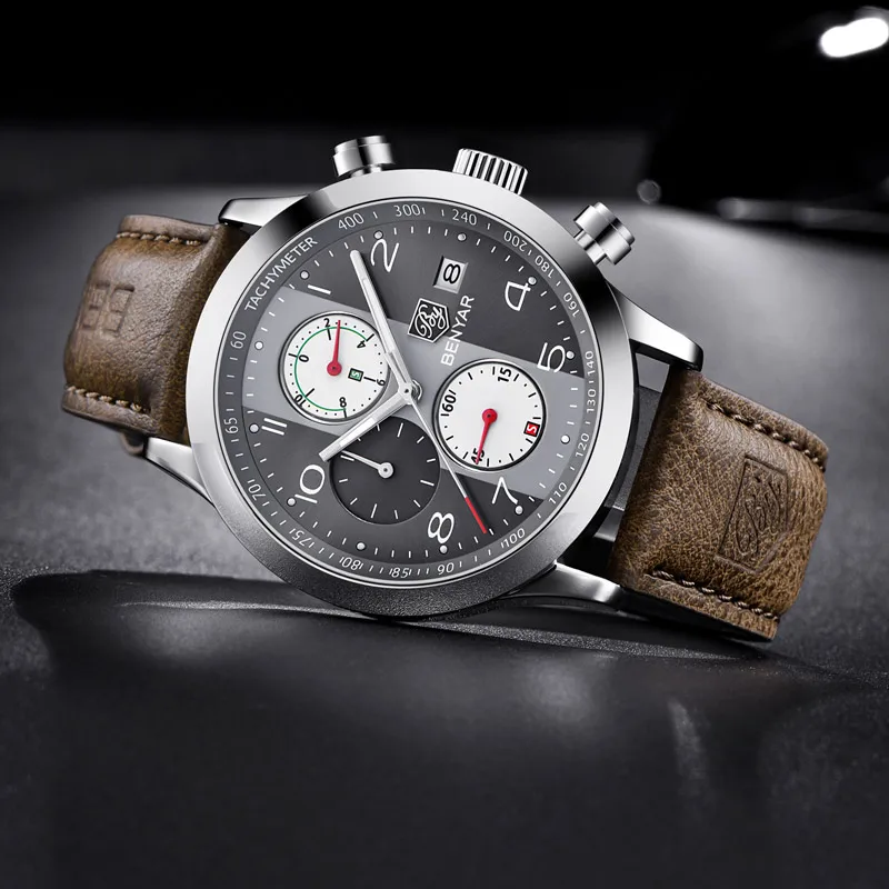 

BENYAR Men's Watches Male Watches Top Brand Luxury Quartz Sports Military Watch Fashion Waterproof Chronograph Relogio Masculino