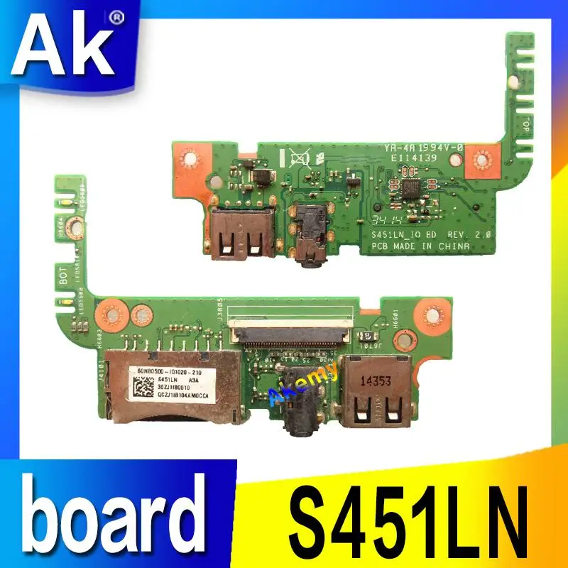 AK оригинал для For Asus S451 S451LN USB аудио Плата IO | Компьютеры и офис
