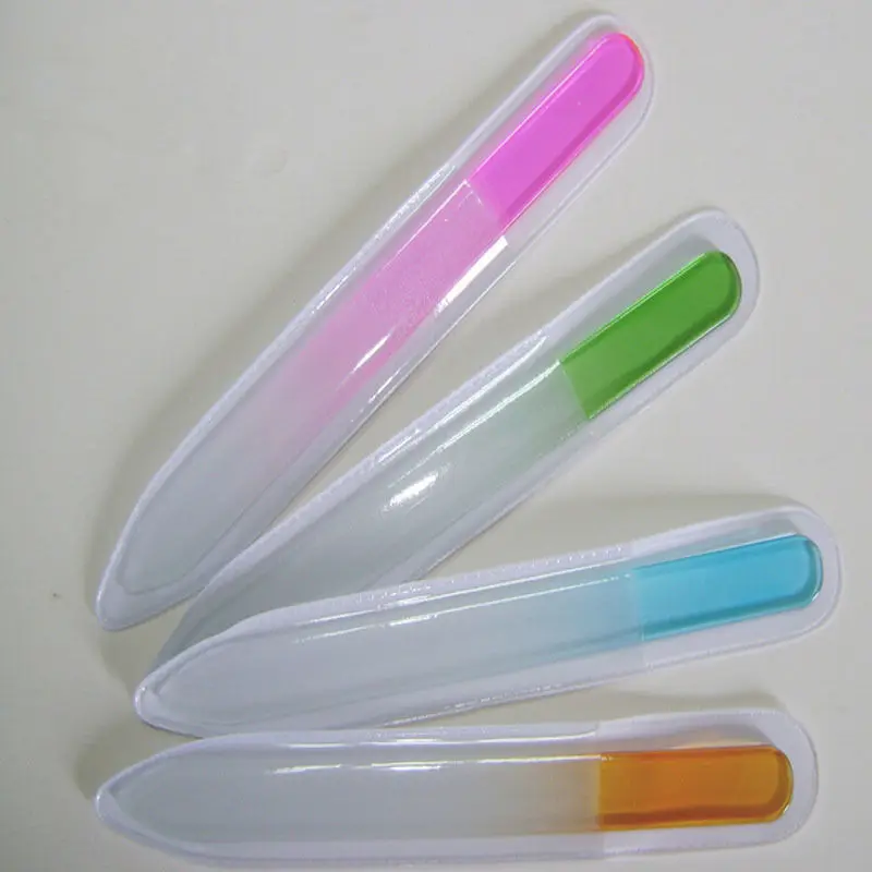 Красивая прочная пилка для ногтей из хрустального стекла практичная