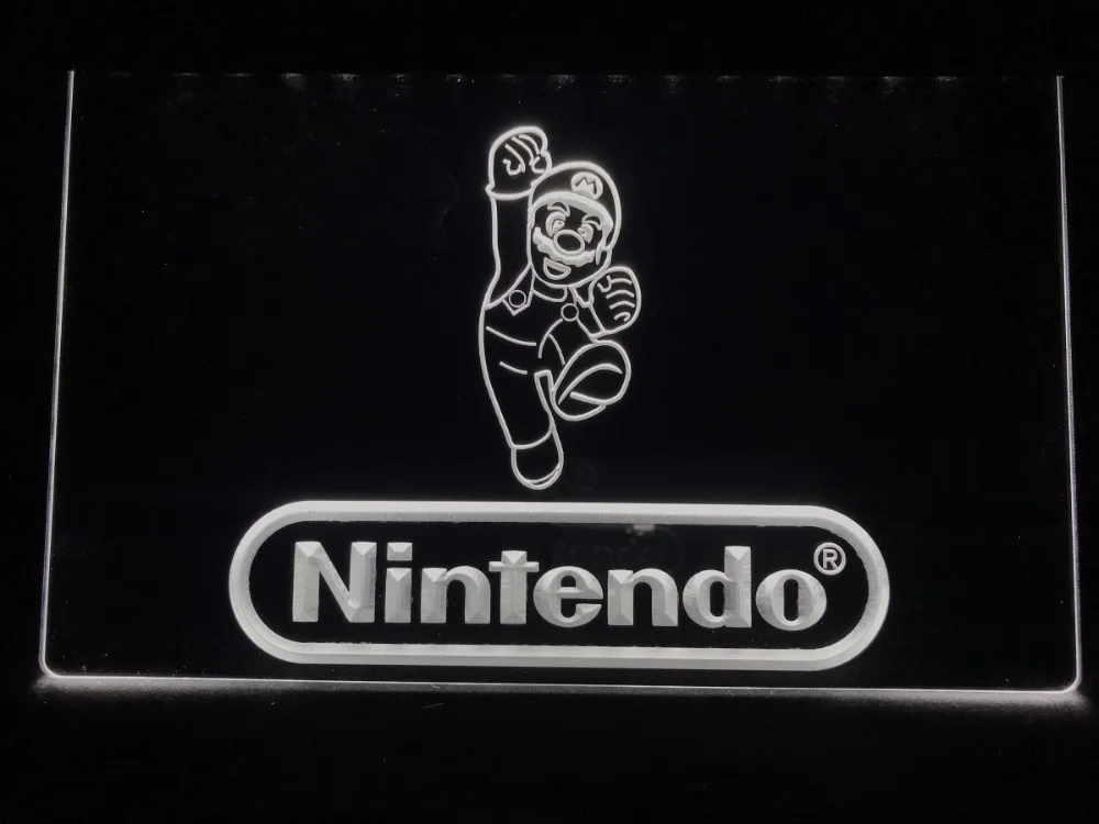 R081 nintendo игровая комната пивной бар светодиодный неоновый светильник