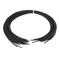 32 pcs 3ft 2mm dia heat shrinkable tube wire sleeve shrinking tubing black