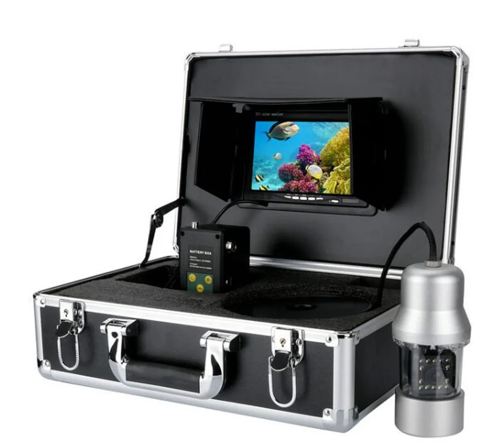Дешево 7-дюймовая камера для подводной рыбалки с поворотом на 360 градусов 1000TVL, портативный эндоскоп AV Handhled