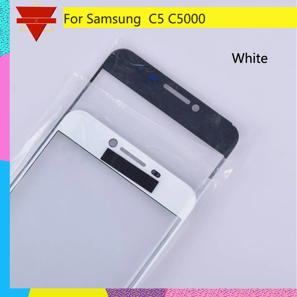 Для Samsung Galaxy C5 C5000 SM-C5000 сенсорный экран передняя стеклянная панель внешняя линза