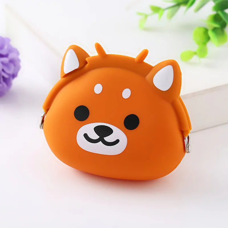 Модный кошелек для монет, милый кошелек для детей, мини кошелек, мягкая женская сумка для монет, мультяшная силиконовая сумка клатч с застежкой, сумочка Monedero