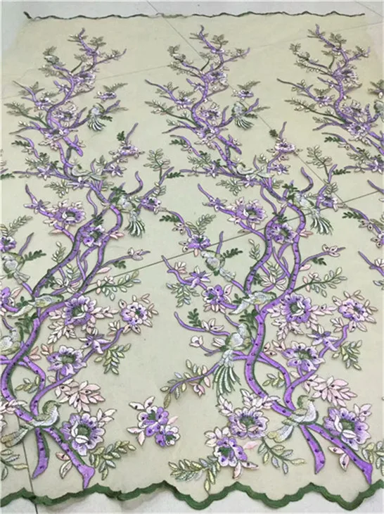 fancy ddp-5-1 embroidery French net African lace Fabric 3d flower Beaded Lace tulle mesh Fabric!! | Дом и сад