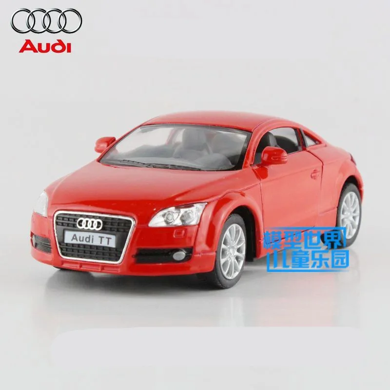 Красный /KiNSMART игрушка/литая под давлением модель/1:32 весы/2008 Audi TT Coupe/Откидная машина/образовательная Коллекция/подарок для детей - Цвет: Красный