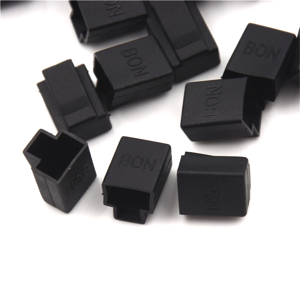 20 шт. черная Прозрачная крышка RJ45 сетевая заглушка Пылезащитная | Обустройство