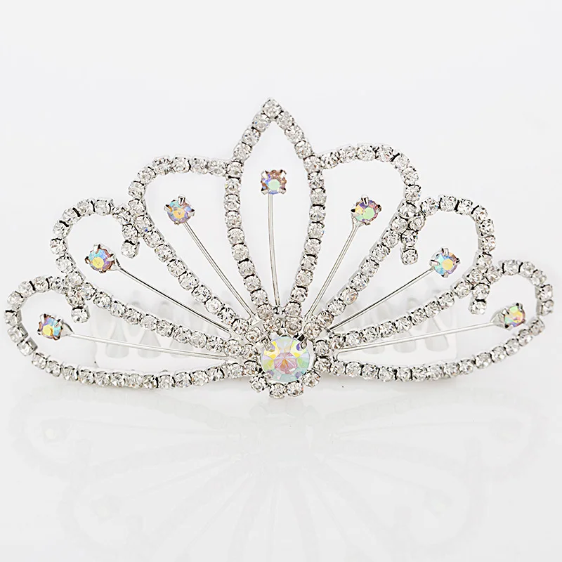 YFJEWE Модный женский кристалл элегантный серебристый цвет Свадебный гребень для