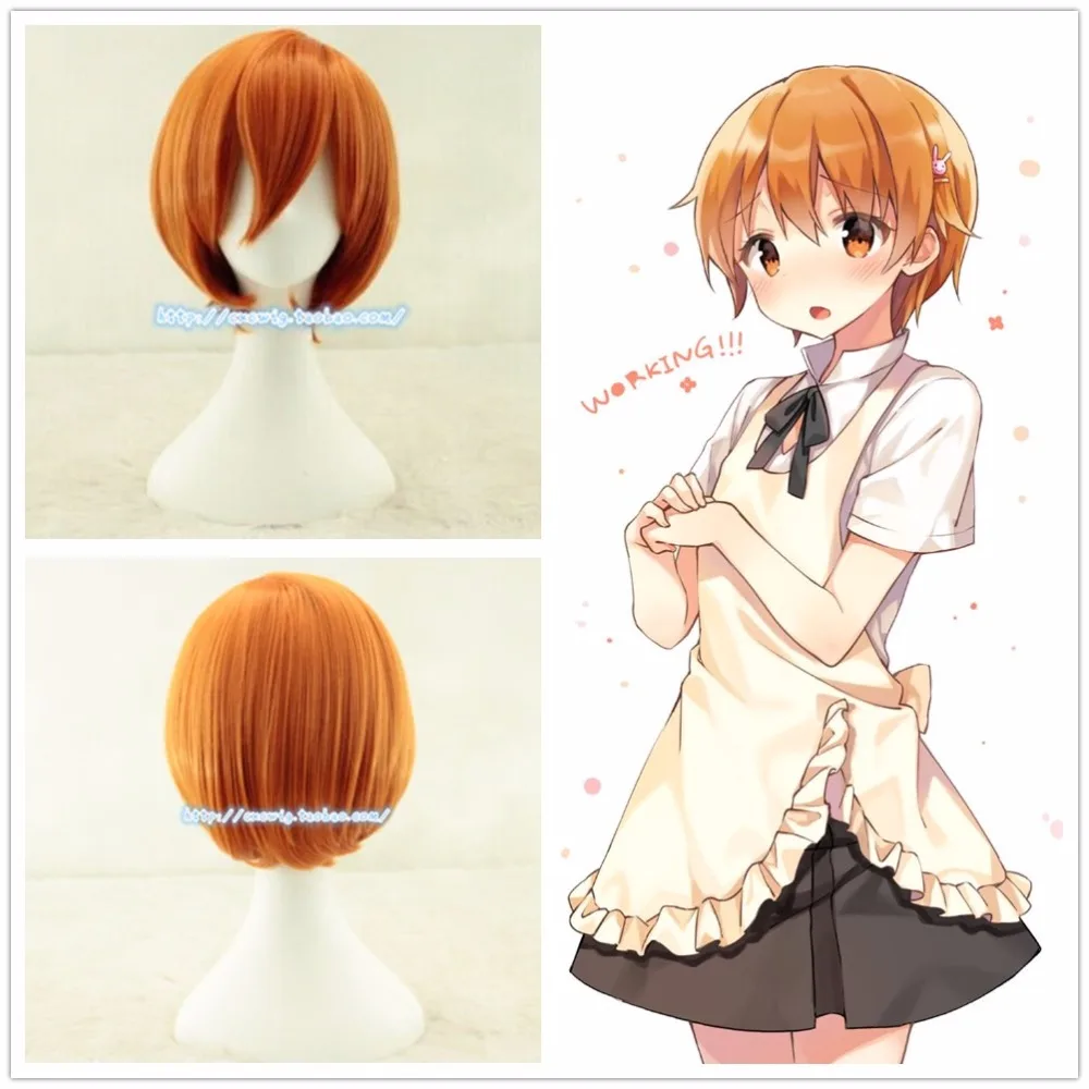 Mahiru Inami Косплей Оранжевый парик короткие волосы! Хэллоуин ролевые игры| |