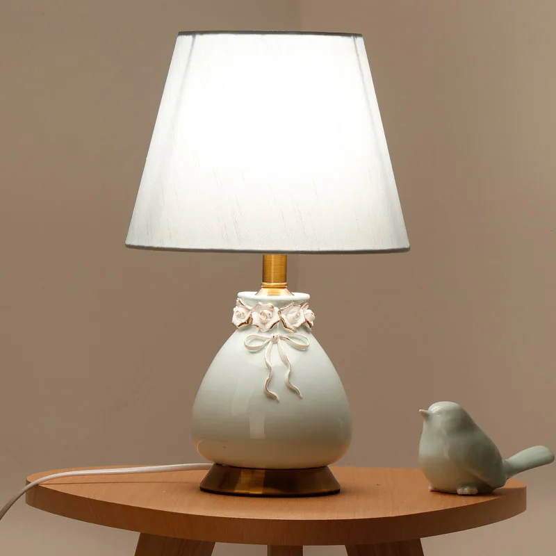 YOOK Керамическая Настольная лампа с галстуком-бабочкой для спальни гостиной