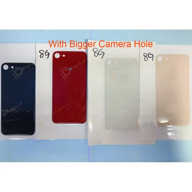 Заднее стекло с большим отверстием для камеры для iPhone 8 8p x xr xs Xs max заднее стекло с большим отверстием для камеры