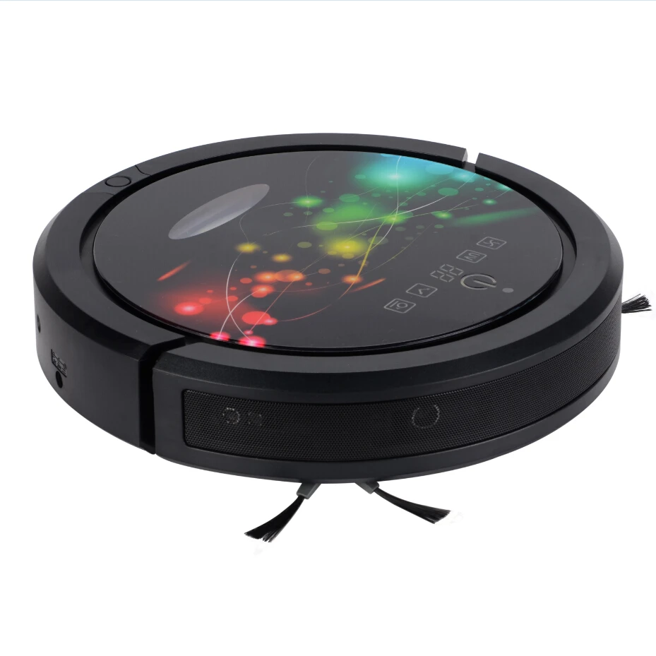 Робот пылесос с Wi Fi управлением на IOS и Android резервуаром для воды влажной сухой