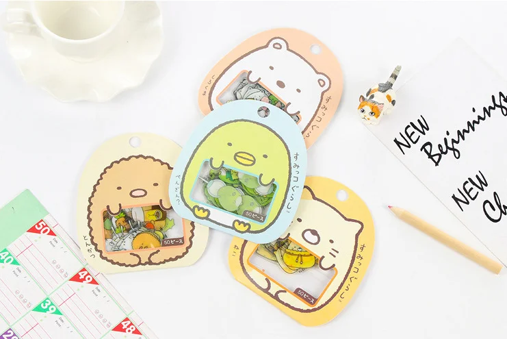 

Милые животные прозрачные ПВХ украшения DIY мультфильм кошка наклейки "медведь" Дневник запечатывания доски для планировщик для скрапбукинга