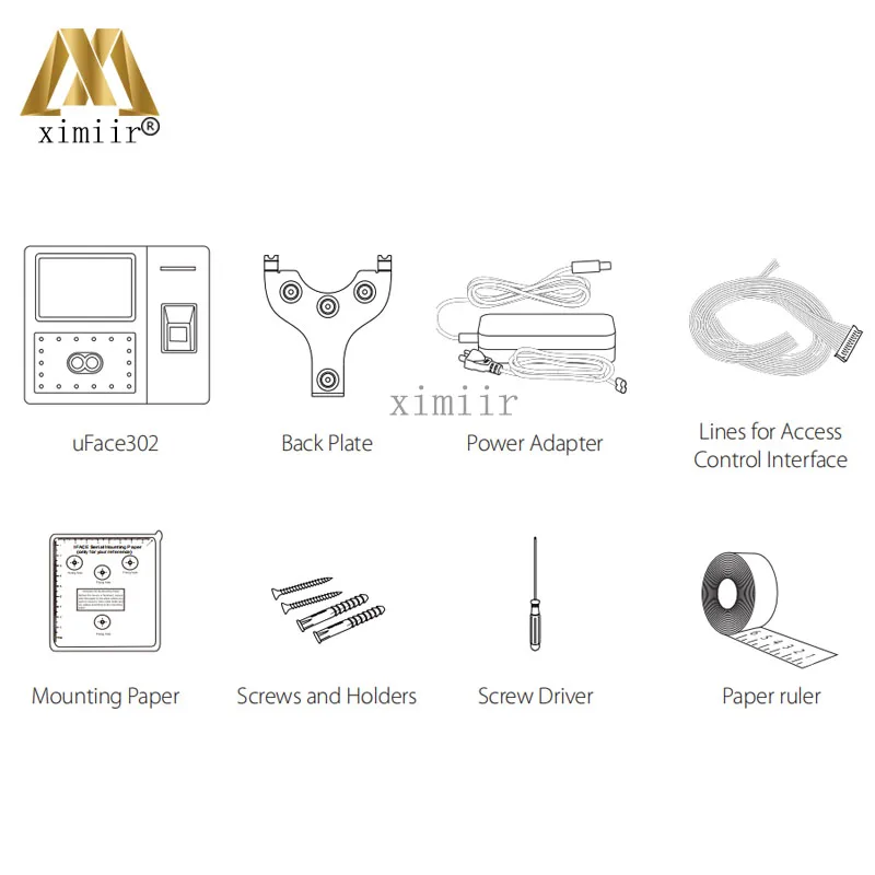 

ADMS TCP/IP RS232/485 attendance device Iface302 face fingerprint ID card time attendance access control