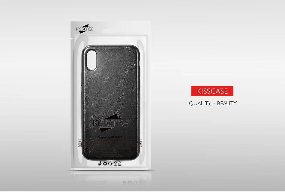 KISS чехол для телефона для iPhone X 7 8 6s бизнес из искусственной кожи Мягкий ТПУ чехол для iPhone 7 8 Plus X 6 6s Аксессуары для мобильных телефонов