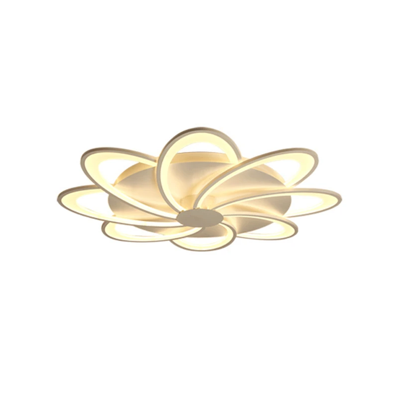 Постмодерн простое светодиодное освещение на крыше цветок креативная спальня