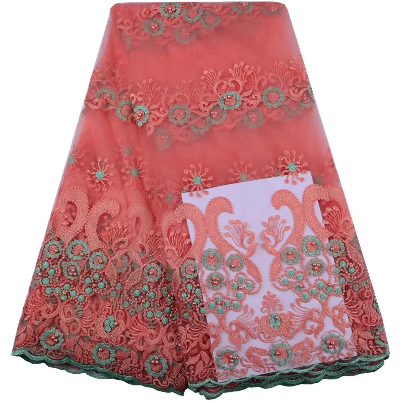 New Style Nigerian Laces Fabric High Quality French Lace African Embroidered Net Fabrics For Dress 1522 | Дом и сад