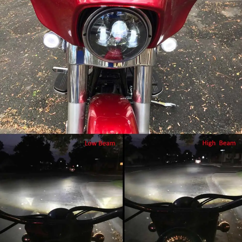 Мото rbike аксессуары 7 &quotповоротник DRL ангельский глаз налобный фонарь для Softail
