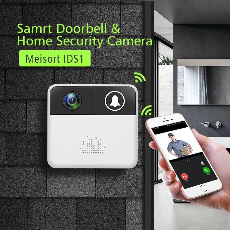 Meisort IDS1 wifi камера для записи HD видео 1280*720 P Ourdoor дверной звонок аудио разговора