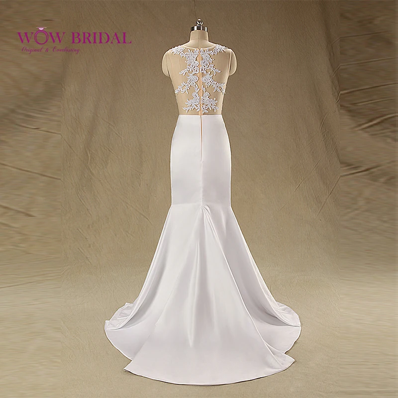 Wowbridal 2021 модное вечернее платье русалки с одним вырезом Прозрачная Сексуальная