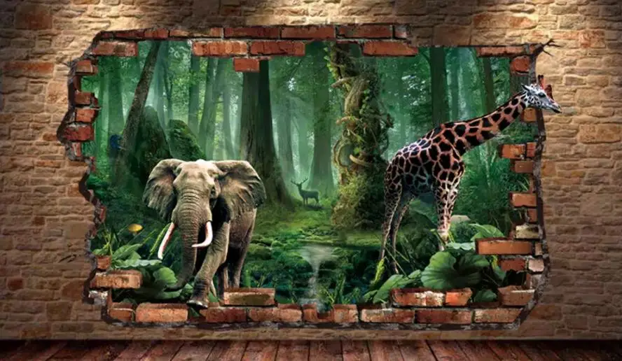 

3d обои, 3D обои с изображением животных, мира, обои для спальни, обои 3d