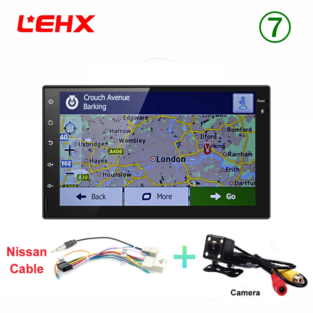 Le7023-NISS-CAM Lehx 2 din car Android 8,0 gps навигации Bluetooth для Nissan VW Toyota peugeot WiFi мульти-медиа-7 дюймов Автомобильный Радио плеер RDS - Цвет: Le7023-NISS-CAM