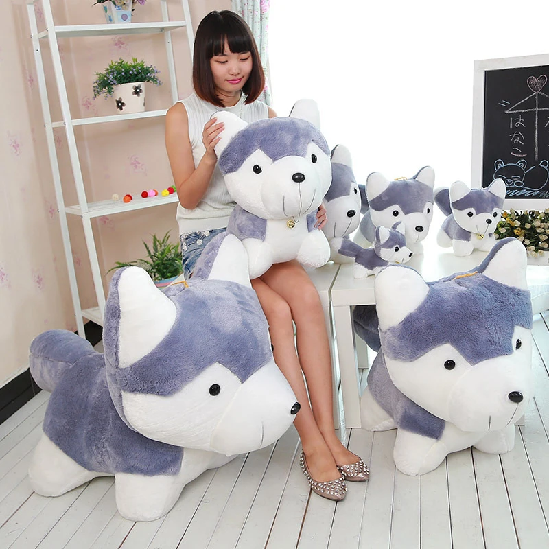 REAIOHZBL Husky dog плюшевые игрушки новый моделирование Большая Подушка Валентина куклы