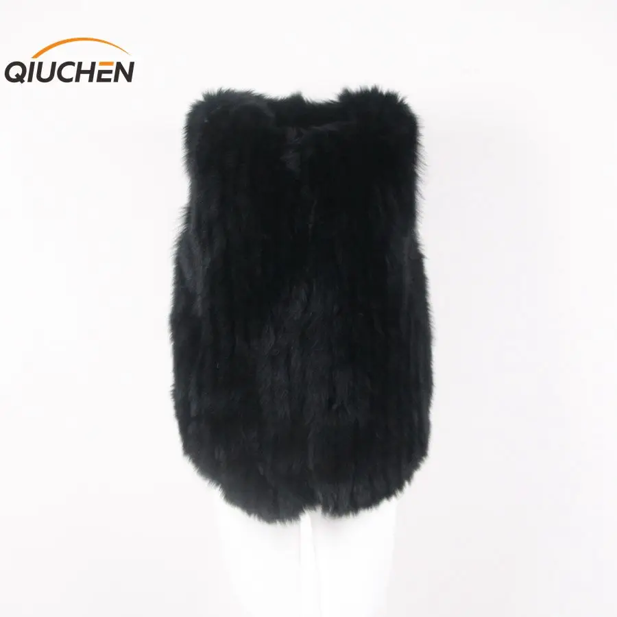 QIUCHEN PJ1832 2019 Бесплатная доставка Новое поступление женский жилет из натурального