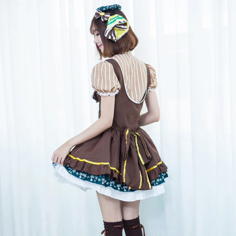 2020 японское аниме Love Live Tojo/ Umi/ Eli/ Hanayo/Nico/Rin конфеты горничная униформа платье