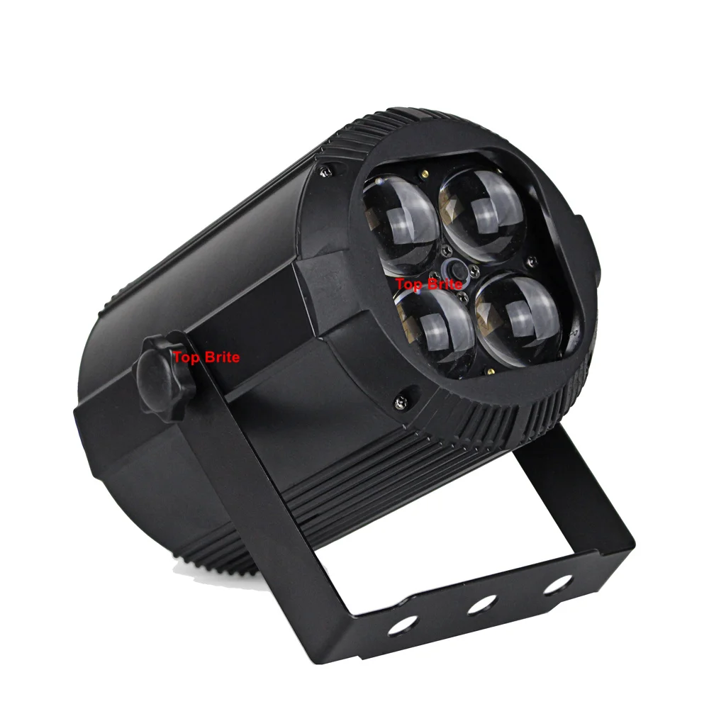 Светодиодный сценический прожектор Par 4X10W RGBW 4 в 1 DMX 512 с зумом эффектом потертости