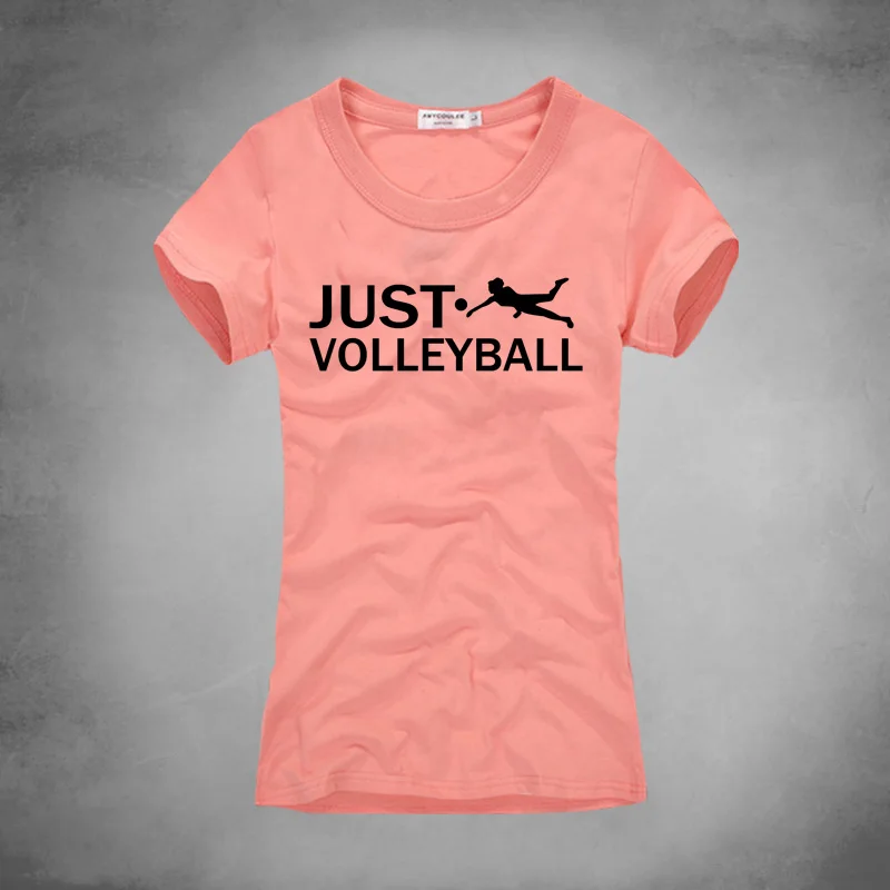 Просто волейбол Для женщин футболка с принтом Футболки для Творческий Дизайн