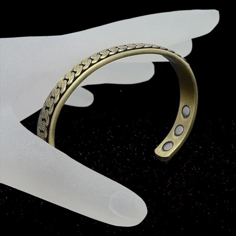 Эскалус унисекс Бронзовый Гальванизированный медный магнитный браслет Здоровье